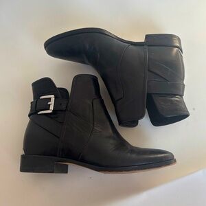 Michael Kors Black Leather Booties - Size 5